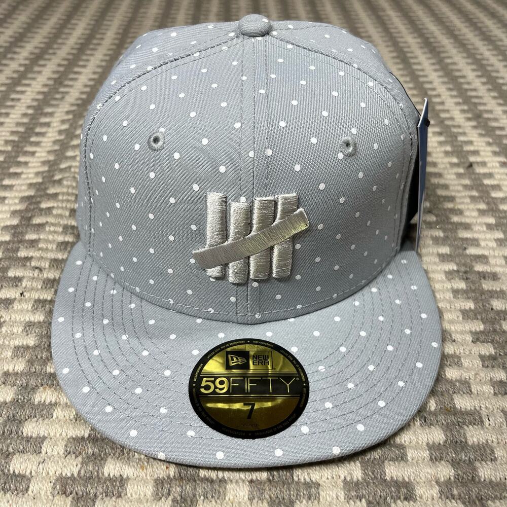 New Era x Undefeated Gray Polka Dotted Fitted‎ Hat Men’s Sz 7 New